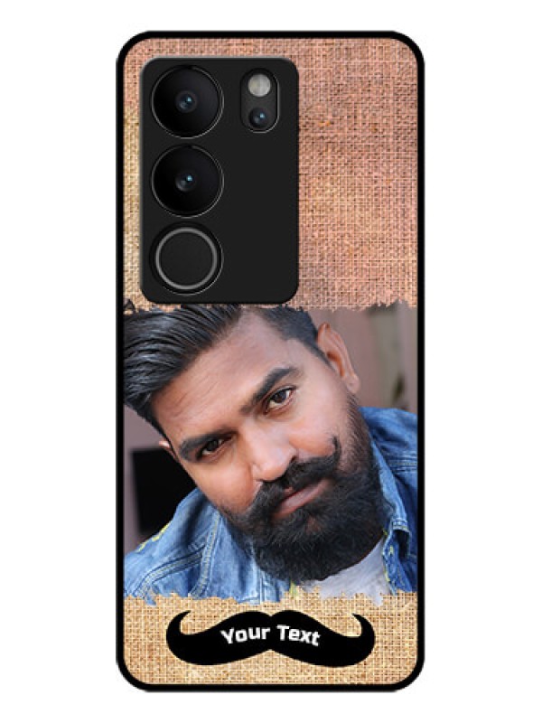 Custom Vivo V29 Pro 5G Custom Glass Phone Case - With Texture Design