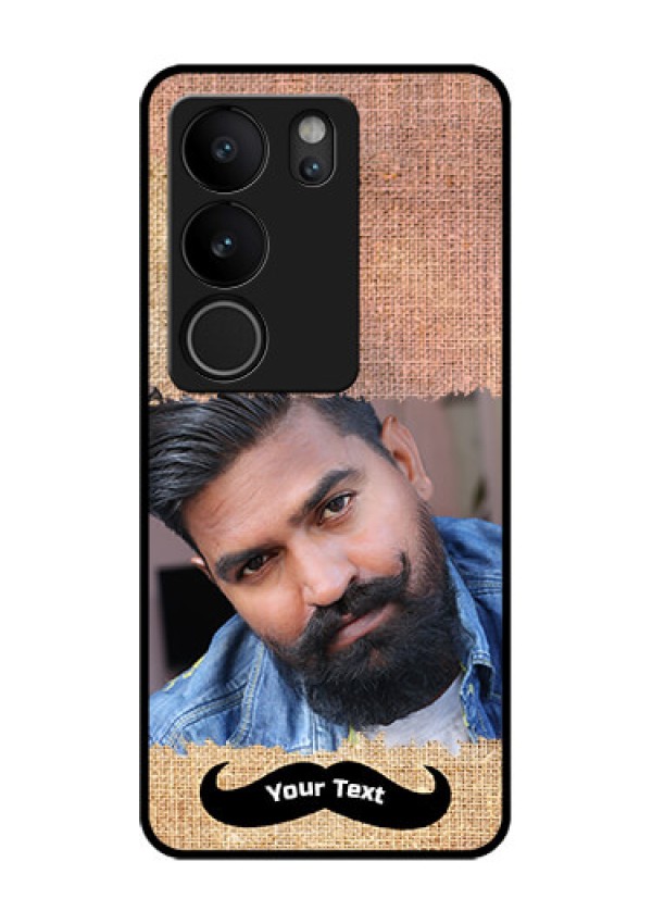 Vivo V29 Pro 5G Custom Glass Phone Case - With Texture Design