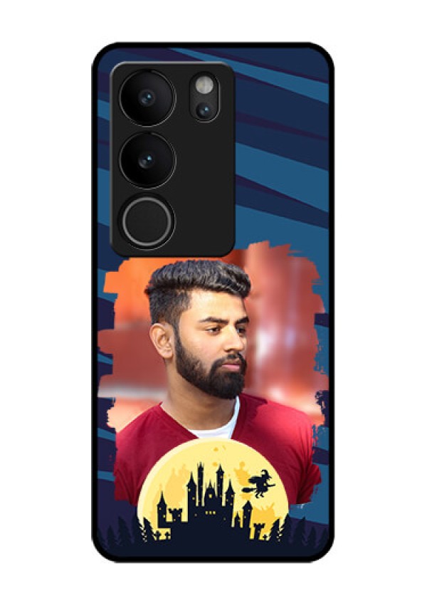Vivo V29 Pro 5G Custom Glass Phone Case - Halloween Witch Design
