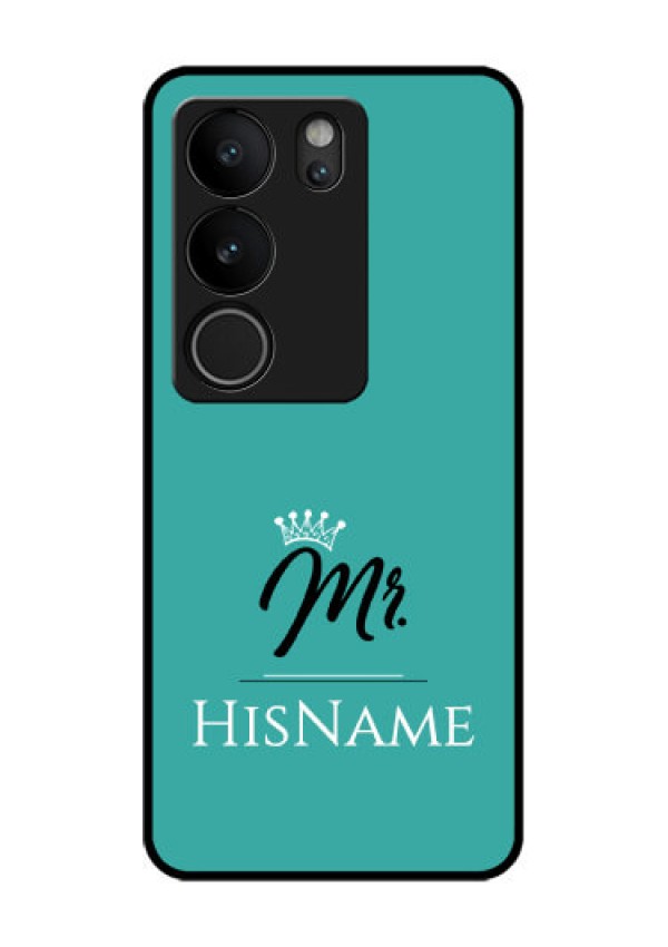 Vivo V29 Pro 5G Custom Glass Phone Case - Mr With Name Design