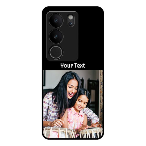 Vivo V29 Pro 5G Custom Glass Phone Case - Photo With Name Design