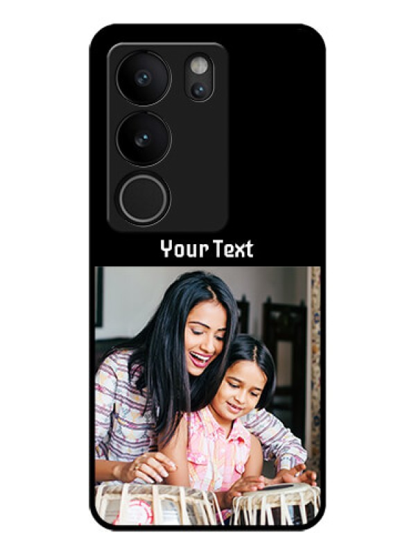 Custom Vivo V29 Pro 5G Custom Glass Phone Case - Photo With Name Design