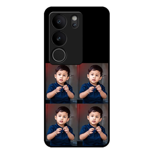 Vivo V29 Pro 5G Custom Glass Phone Case - 4 Image Holder Design