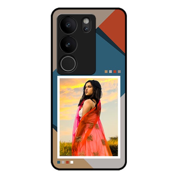 Vivo V29 Pro 5G Custom Glass Phone Case - Retro Color Pallet Design
