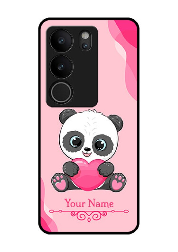 Vivo V29 Pro 5G Custom Glass Phone Case - Cute Panda Design