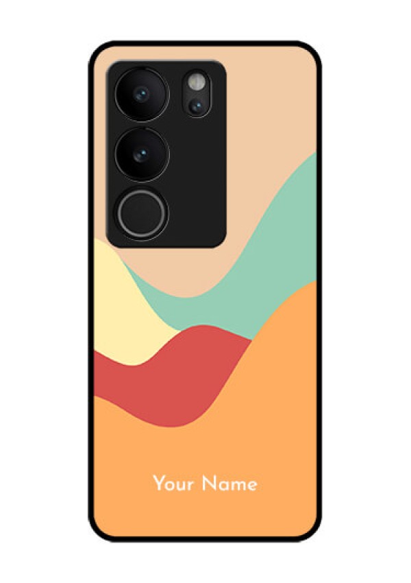 Vivo V29 Pro 5G Custom Glass Phone Case - Ocean Waves Multi - Colour Design