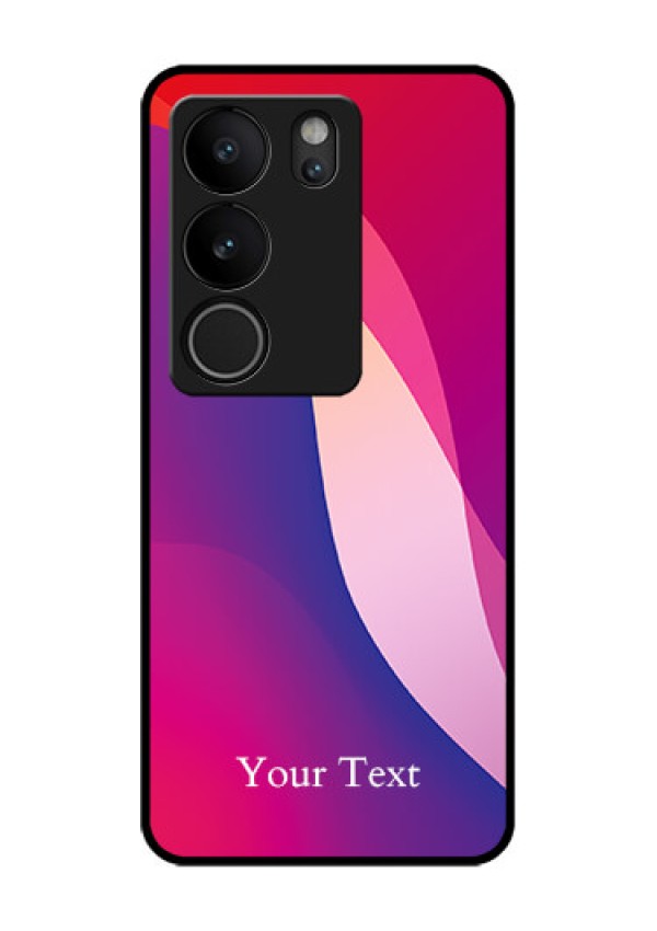 Vivo V29 Pro 5G Custom Glass Phone Case - Digital Abstract Overlap Design
