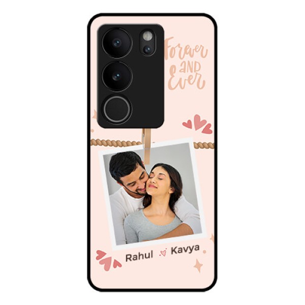 Vivo V29 Pro 5G Custom Glass Phone Case - Forever And Ever Love Design