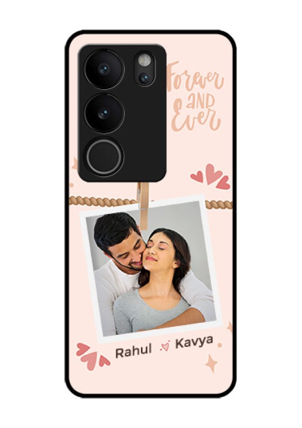 Vivo V29 Pro 5G Custom Glass Phone Case - Forever And Ever Love Design