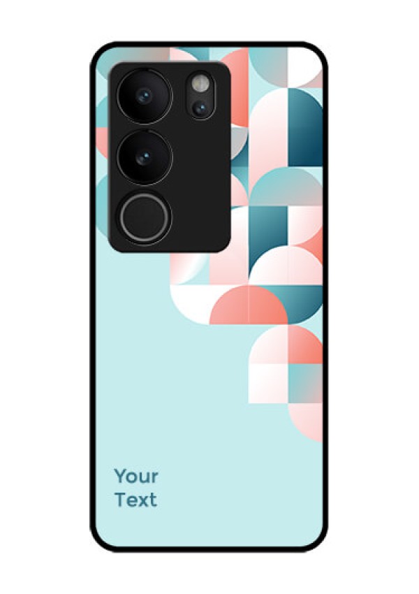 Vivo V29 Pro 5G Custom Glass Phone Case - Stylish Semi - Circle Pattern Design