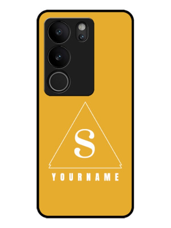 Custom Vivo V29 Pro 5G Custom Glass Phone Case - Simple Triangle Design