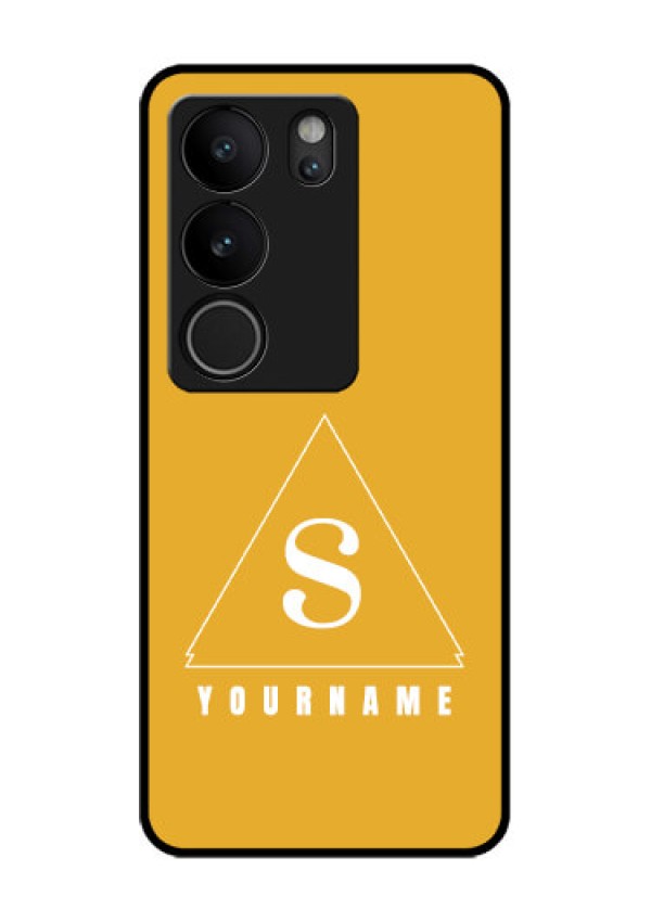 Vivo V29 Pro 5G Custom Glass Phone Case - Simple Triangle Design
