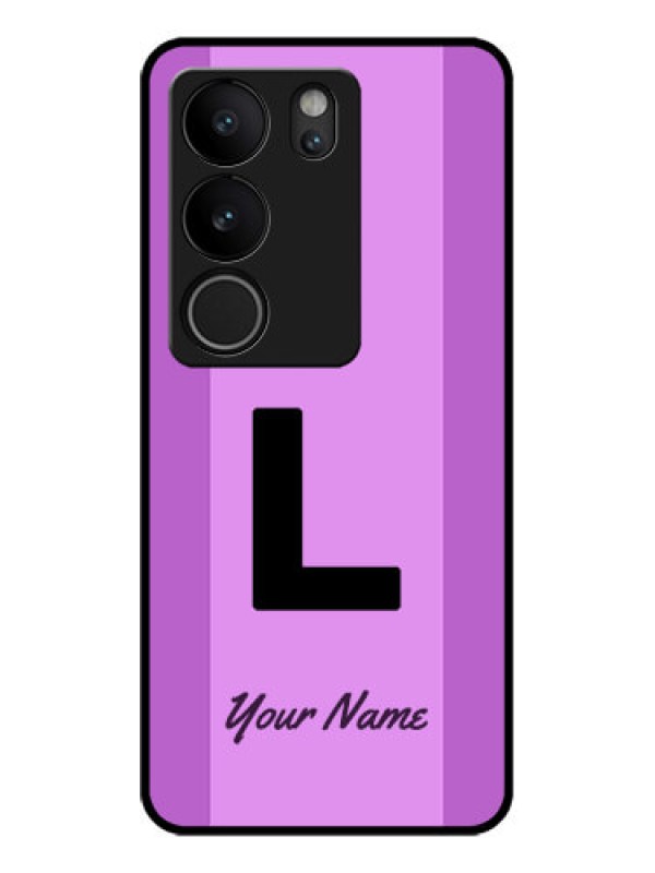 Custom Vivo V29 Pro 5G Custom Glass Phone Case - Tricolor Custom Text Design