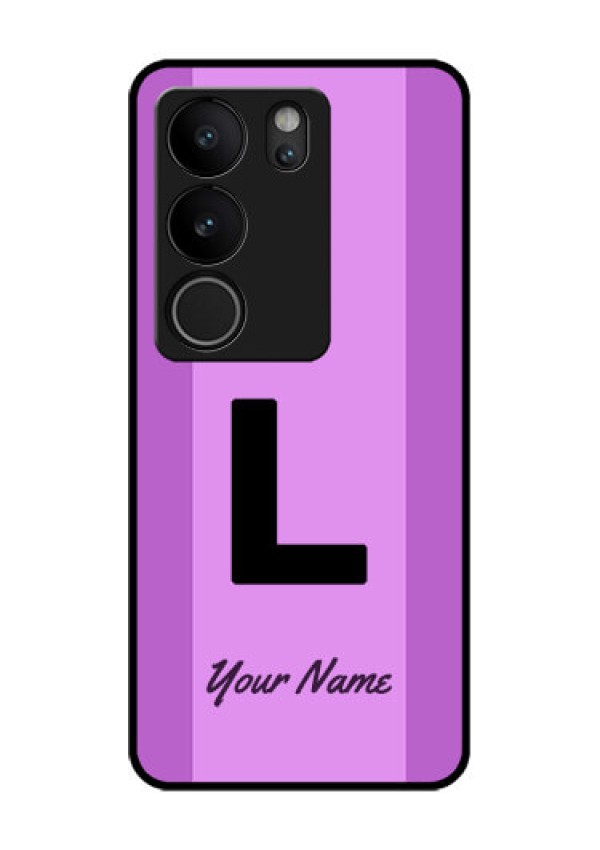 Vivo V29 Pro 5G Custom Glass Phone Case - Tricolor Custom Text Design