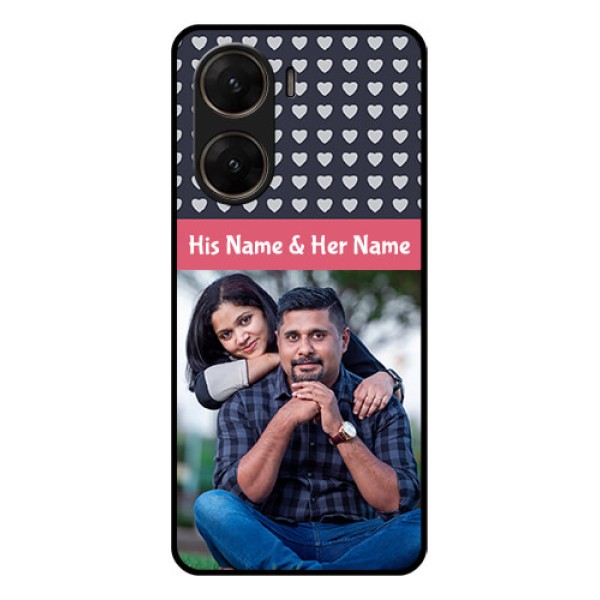 Vivo V29E 5G Custom Glass Phone Case - Love Symbols Design