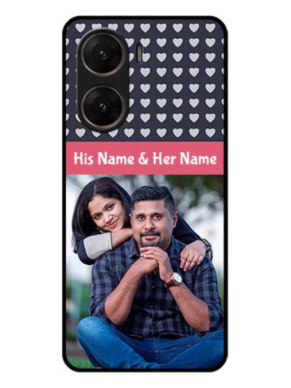 Custom Vivo V29E 5G Custom Glass Phone Case - Love Symbols Design