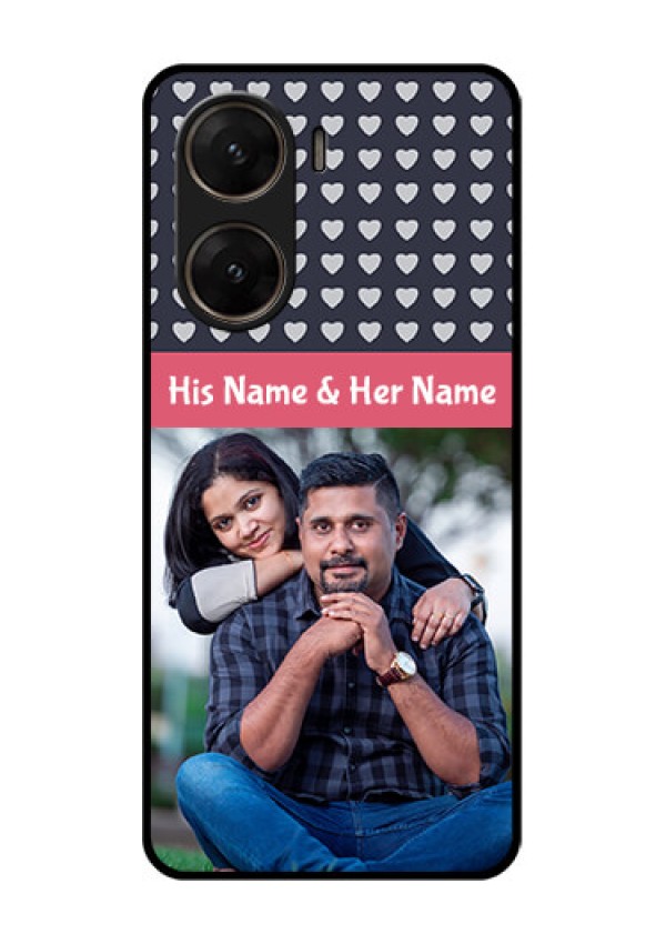 Vivo V29E 5G Custom Glass Phone Case - Love Symbols Design