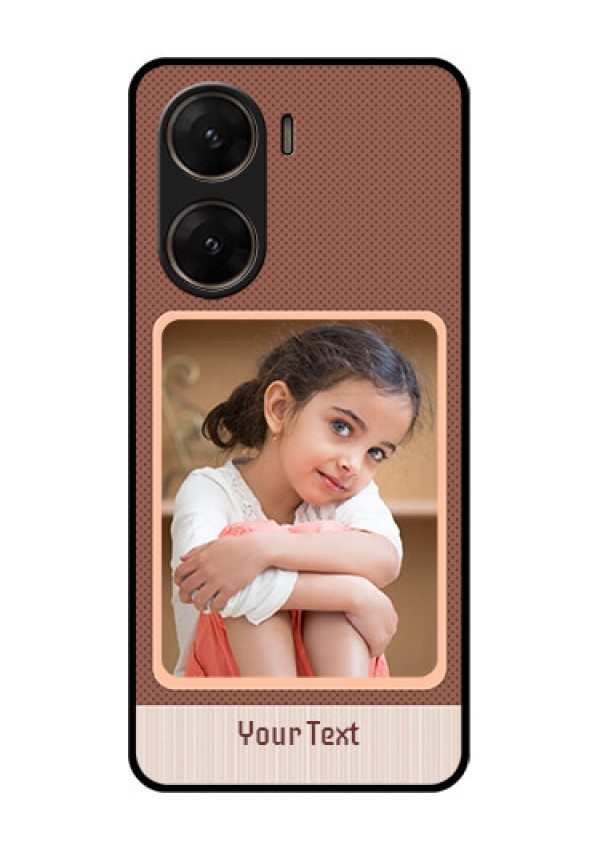 Vivo V29E 5G Custom Glass Phone Case - Simple Pic Upload Design