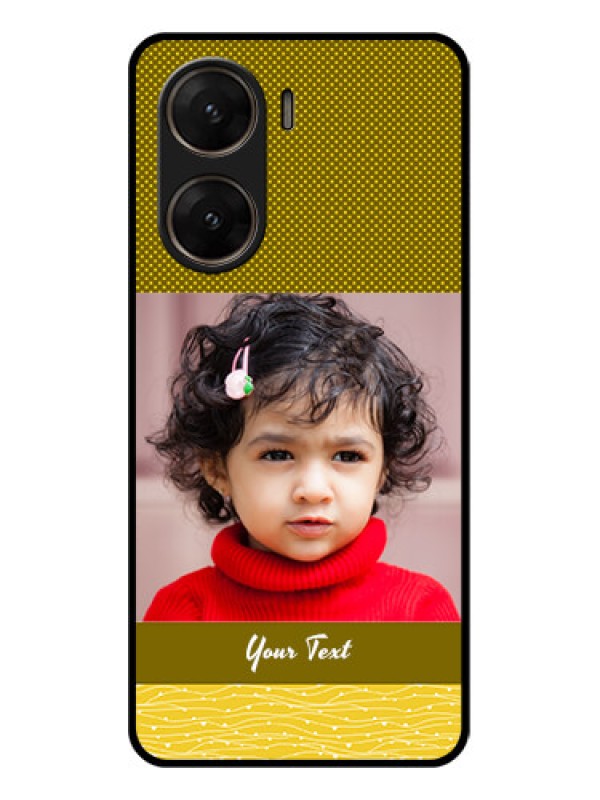 Custom Vivo V29E 5G Custom Glass Phone Case - Simple Green Color Design