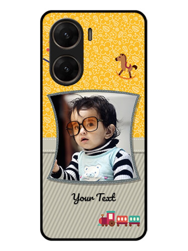 Custom Vivo V29E 5G Custom Glass Phone Case - Baby Picture Upload Design