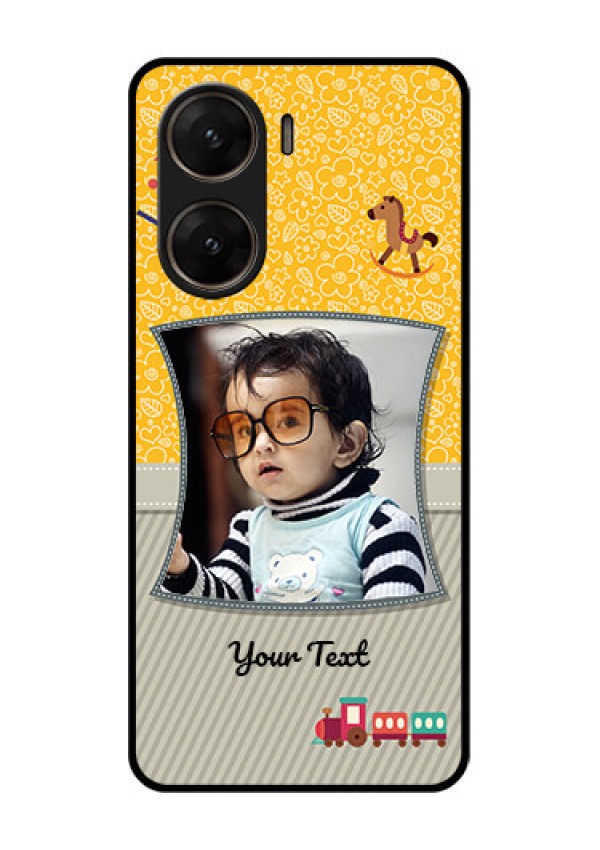 Vivo V29E 5G Custom Glass Phone Case - Baby Picture Upload Design