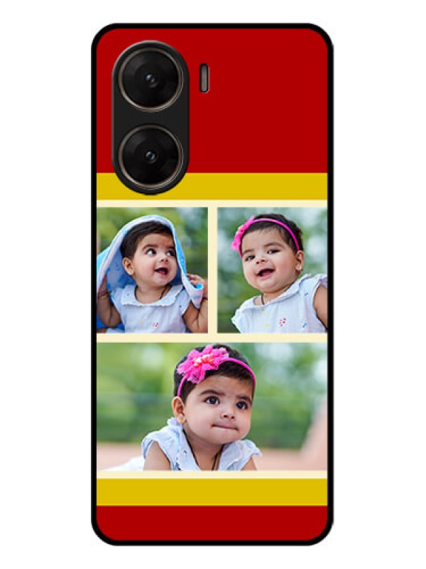 Custom Vivo V29E 5G Custom Glass Phone Case - Multiple Pic Upload Design