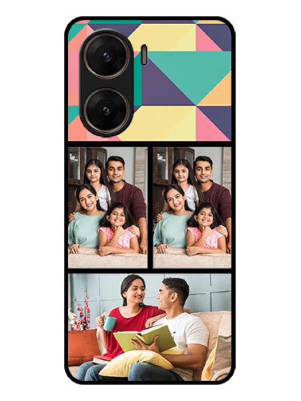 Custom Vivo V29E 5G Custom Glass Phone Case - Bulk Pic Upload Design