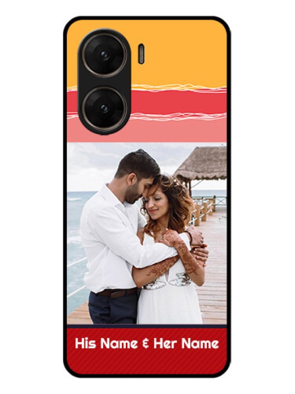 Custom Vivo V29E 5G Custom Glass Phone Case - Colorful Case Design