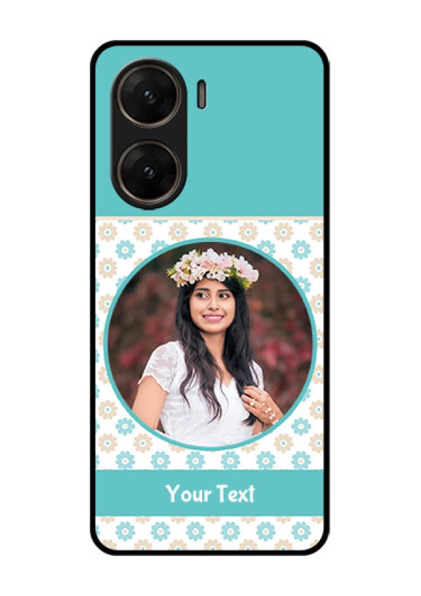 Vivo V29E 5G Custom Glass Phone Case - Beautiful Flowers Design