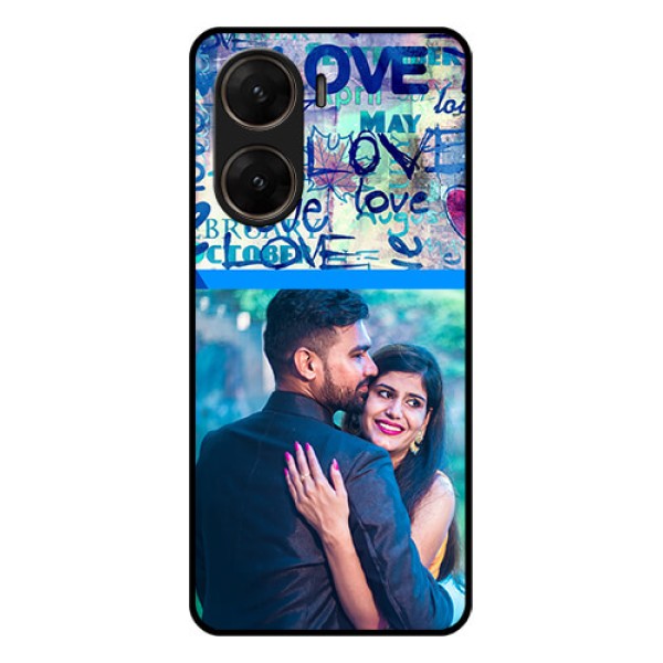 Vivo V29E 5G Custom Glass Phone Case - Colorful Love Design