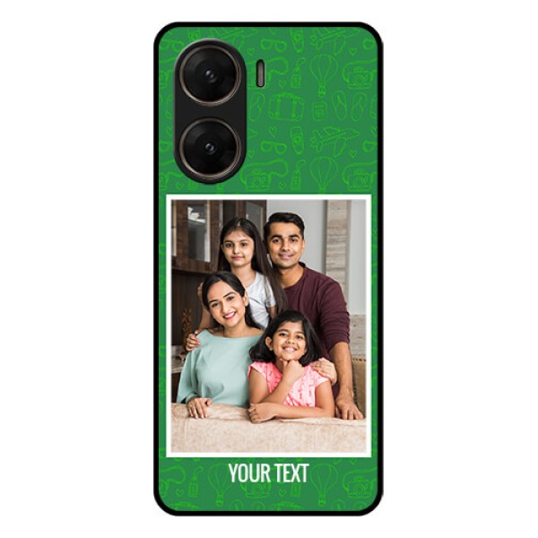 Vivo V29E 5G Custom Glass Phone Case - Picture Upload Design