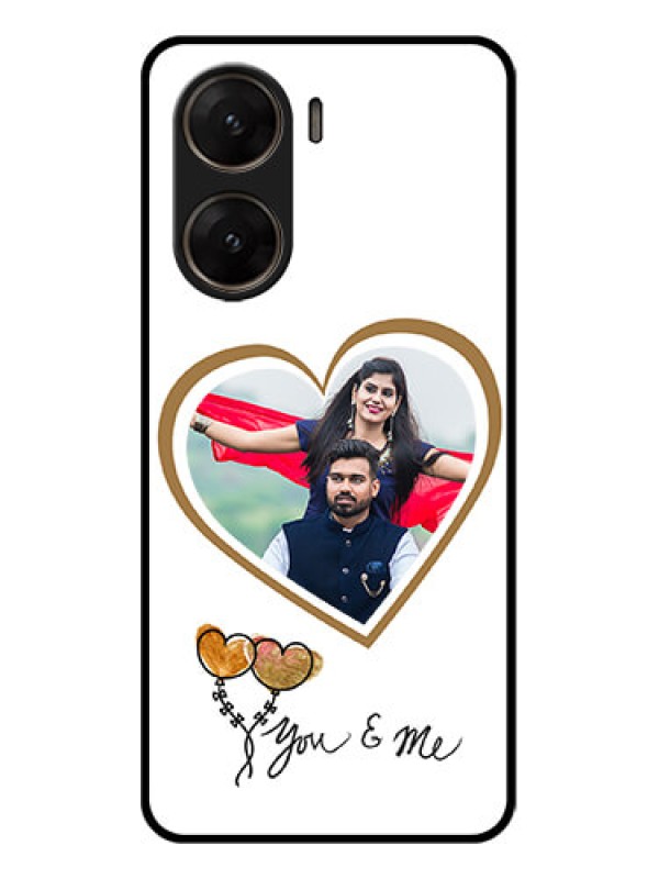 Custom Vivo V29E 5G Custom Glass Phone Case - You & Me Design