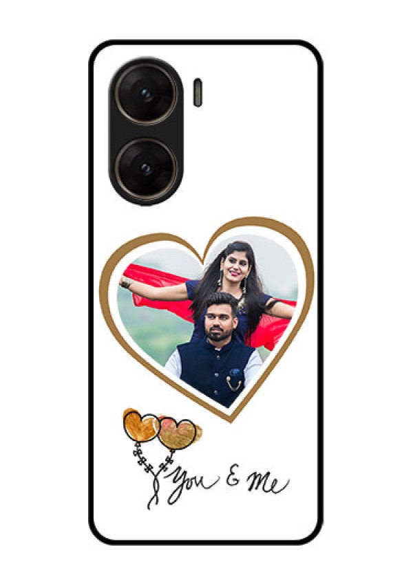 Vivo V29E 5G Custom Glass Phone Case - You & Me Design
