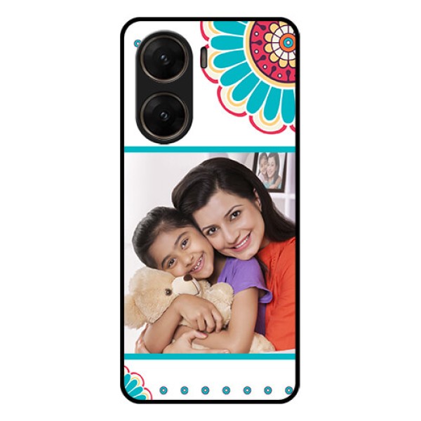 Vivo V29E 5G Custom Glass Phone Case - Flower Design