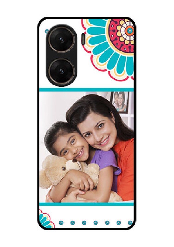 Vivo V29E 5G Custom Glass Phone Case - Flower Design