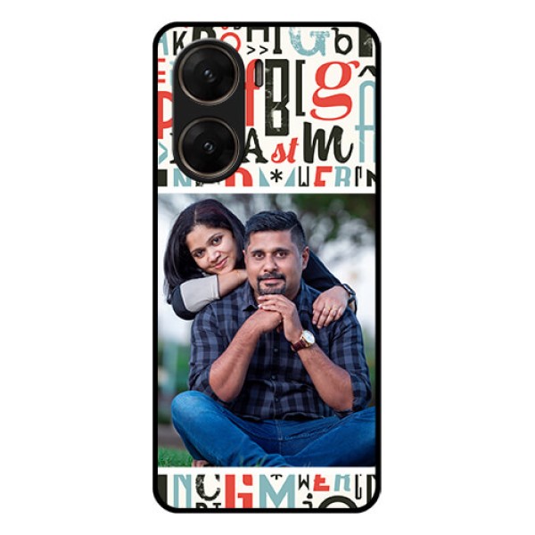 Vivo V29E 5G Custom Glass Phone Case - Alphabet Design