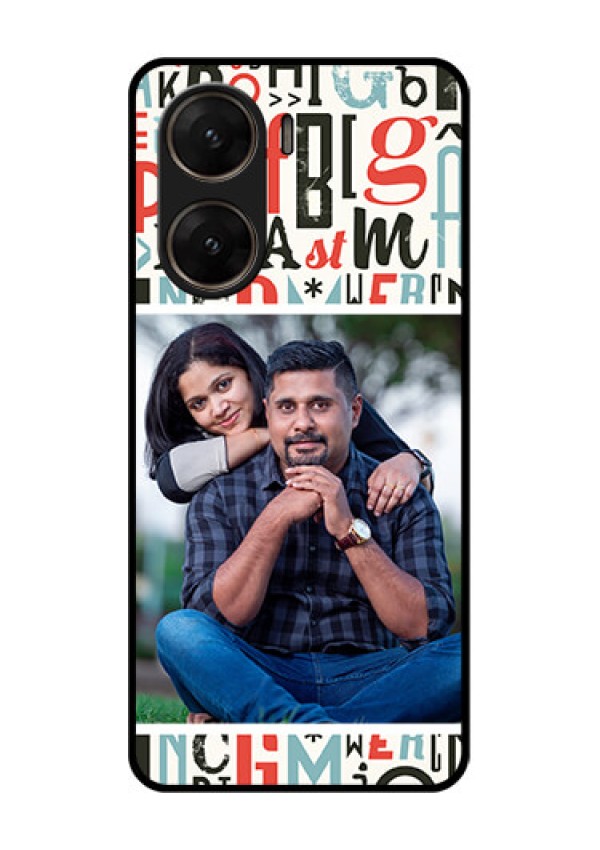 Vivo V29E 5G Custom Glass Phone Case - Alphabet Design
