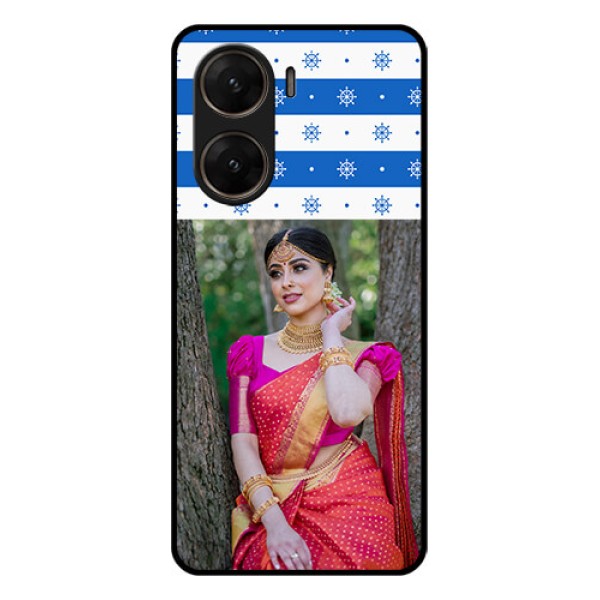 Vivo V29E 5G Custom Glass Phone Case - Snow Pattern Design