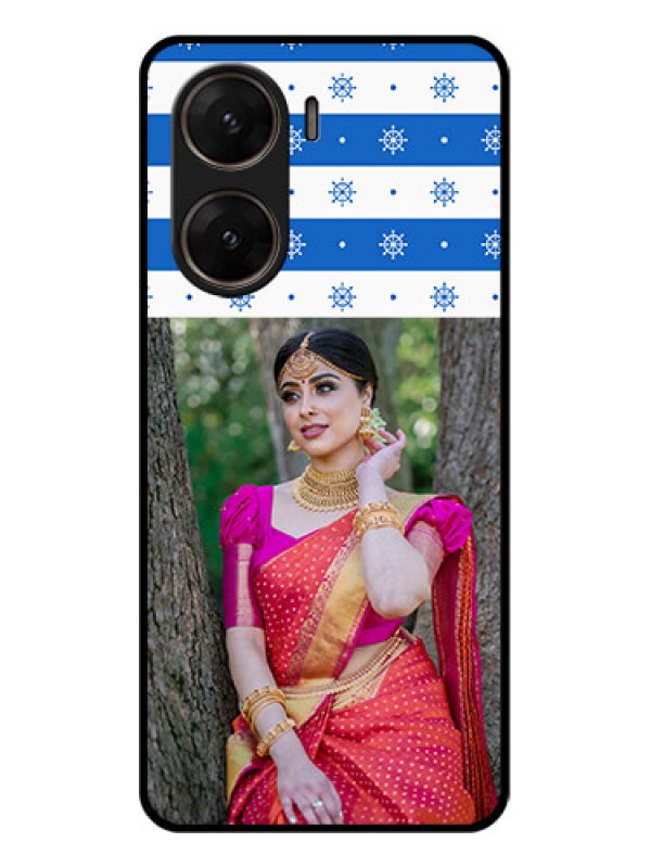 Custom Vivo V29E 5G Custom Glass Phone Case - Snow Pattern Design