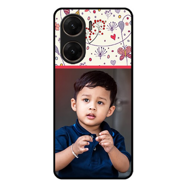 Vivo V29E 5G Custom Glass Phone Case - Premium Floral Design