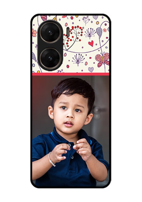 Vivo V29E 5G Custom Glass Phone Case - Premium Floral Design