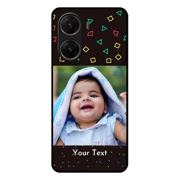 Vivo V29E 5G Custom Glass Phone Case - With Confetti Birthday Design Vivo V29E 5G Custom Glass Phone Case - With Confetti Birthday Design