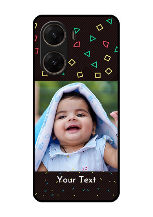 Vivo V29E 5G Custom Glass Phone Case - With Confetti Birthday Design