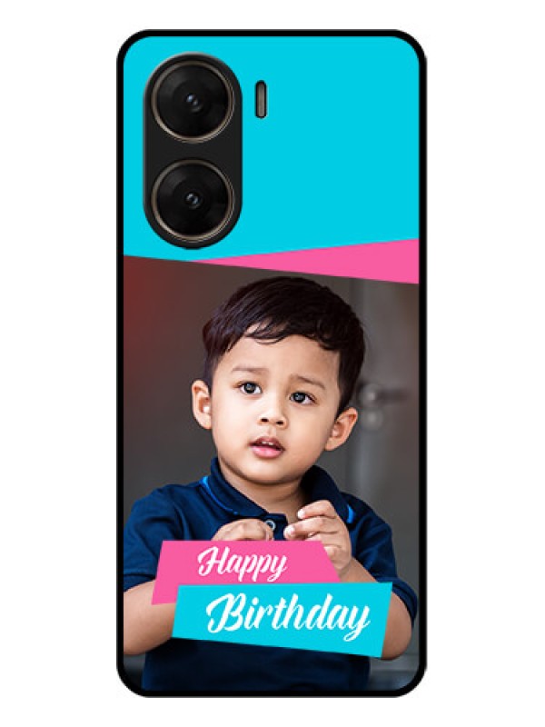 Custom Vivo V29E 5G Custom Glass Phone Case - Image Holder With 2 Color Design