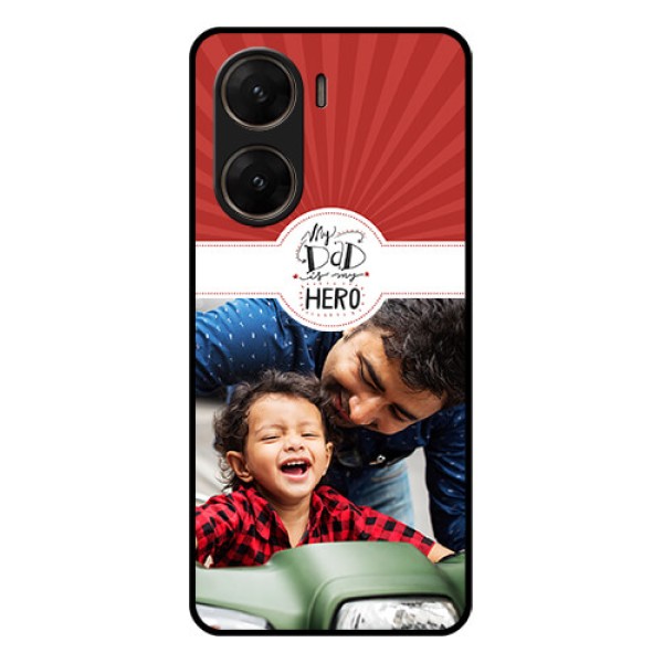 Vivo V29E 5G Custom Glass Phone Case - My Dad Hero Design