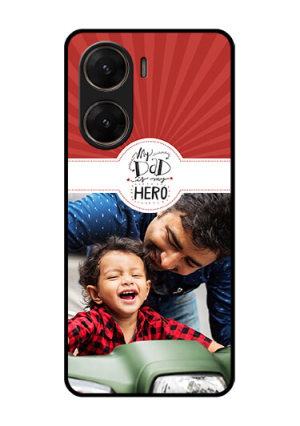 Vivo V29E 5G Custom Glass Phone Case - My Dad Hero Design