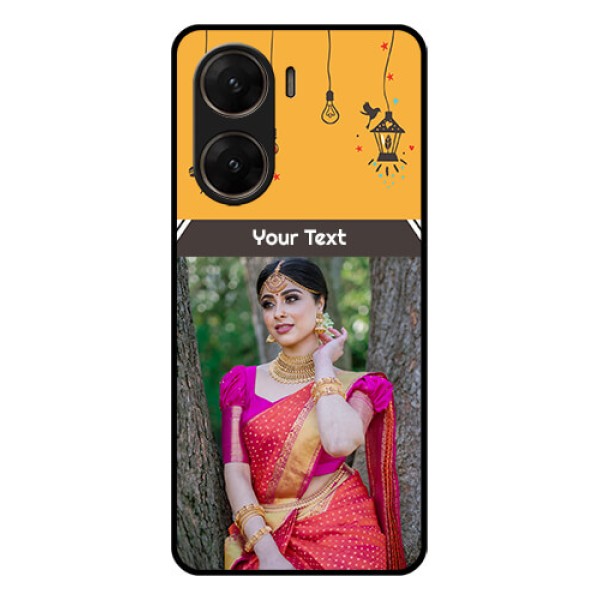 Vivo V29E 5G Custom Glass Phone Case - With Family Picture And Icons Vivo V29E 5G Custom Glass Phone Case - With Family Picture And Icons