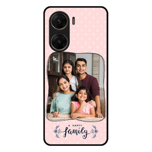 Vivo V29E 5G Custom Glass Phone Case - Family With Dots Design