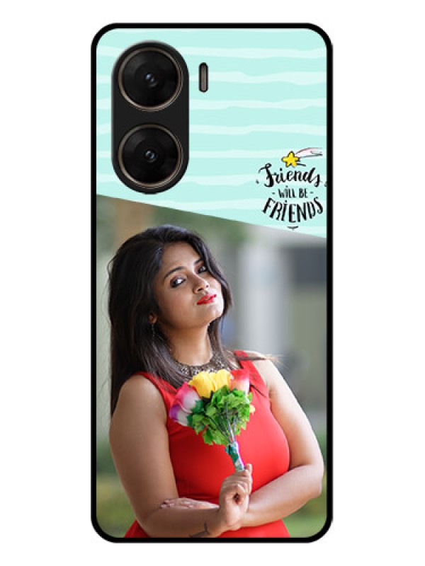 Custom Vivo V29E 5G Custom Glass Phone Case - Friends Picture Icon Design