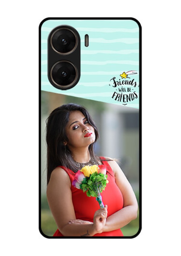 Vivo V29E 5G Custom Glass Phone Case - Friends Picture Icon Design